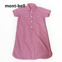 値下げしました‼️mont-bell 赤白ギンガムチェックワンピースのサムネイル