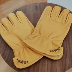 LAMP GLOVES イエロー 牛革グローブ ショートMサイズ 新品 未使用