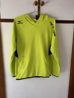 Mizuno フード付きメッシュウェア 蛍光イエローMサイズ