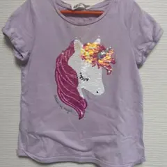 H&M ユニコーン スパンコール Tシャツ
