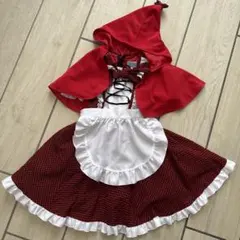 赤ずきん風ワンピース