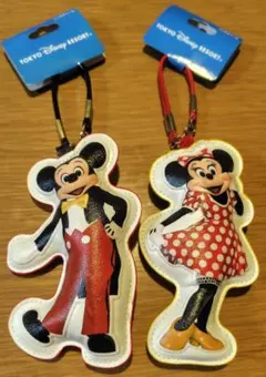 ミッキー＆ミニー 実写 バッグチャーム