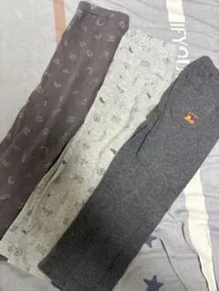 ユニクロ　レギンス　90 3本セット