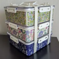 [Afternoon Tea LIVING] 角型3段ランチボックスのサムネイル
