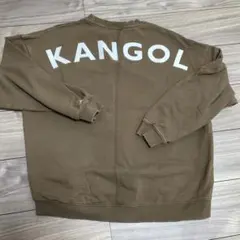 カンゴール　トレーナー　フリーサイズ　ブラウン　バックプリント