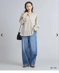 コーエン　バックシャーリングスキッパーブラウス 美品のサムネイル