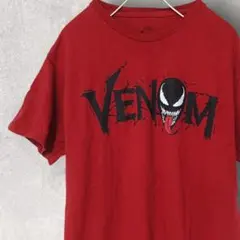 MARVEL VENOM 古着 Tシャツ レッド プリント M Aのサムネイル