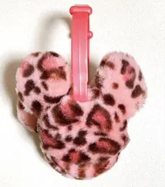 ディズニー ヒョウ柄 イヤーマフ ピンク