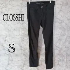 CLOSSHI PREMIUM 裏起毛スキニーパンツ ブラック Sサイズ