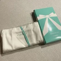 クリニークCLINIQUE キャンバスミニバック　白　お弁当袋のサムネイル