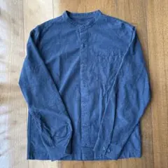 無印良品　ネイビー Mサイズ 綿100% フランネルシャツ