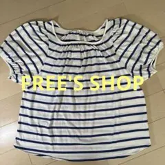 FREE'S SHOP★ボーダー柄 カットソー 半袖のサムネイル