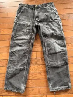 鬼ヒゲ】90s Carhartt カーハートダブルニーブラック36×32ボロ - メルカリ