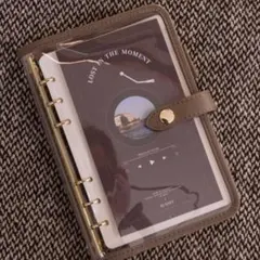 PVC　レザー　クラッシックバインダー　ダークキャメル　A6　saving