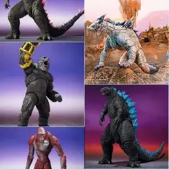 モンスターアーツ他可動フィギュア ゴジラ ニューエンパイヤ 5点セット