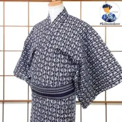 しつけ付　未使用品　浴衣反物　コーマ地　本染　注染　型染　両面染　シンプル Amazon.co.jp: 浴衣 反物 本染 注染 型染 コーマ地 白 紺 東京本