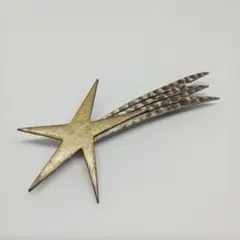 EINSHOP 流星デザインの金属製ブローチ