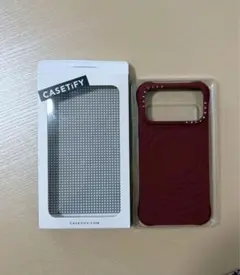 CASETiFY ウェーブ シリコンケース マルベリー　17promax