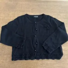 ジョンストンズ ブラック カーディガン