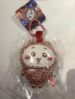 【海外限定】ちいかわ ヒョウ柄 ぬいぐるみキーホルダー ピンク レオパード
