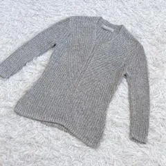 c9962 ANNE KLEIN 絹ブレンド ニット セーター 長袖 グレー