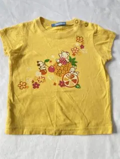 familiar イエロー Tシャツ フルーツプリント　リアちゃん　90のサムネイル