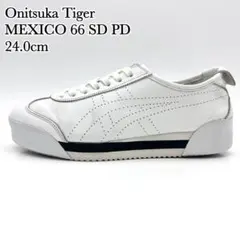 ◾️オニツカタイガー メキシコ 66 SD ホワイト ブラック レザー 厚底