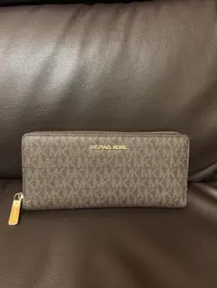 【中古品】MICHAEL KORS 長財布 ブラウン