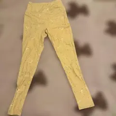 emmi ヨガパンツ 月柄 イエロー