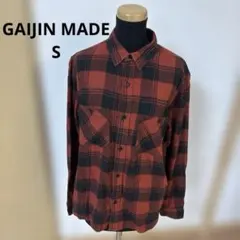 ガイジンメイド GAIJIN MADE チェック 赤　ネルシャツ Sサイズのサムネイル