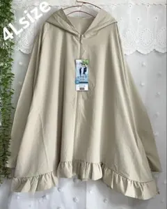 新品❉未使用❉ CLOSSHI 4L 裾フリルパーカー リラサラパーカー