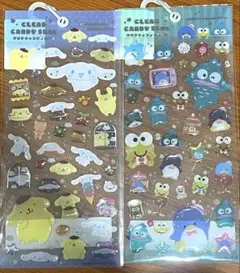 正規品サンリオ　クリアキャンディシール2枚セット