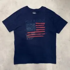 POLO JEANS ネイビーTシャツ XL 星条旗 ラルフローレン アメカジ