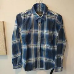 R.H. Vintage ブルー チェック ネルシャツ XS
