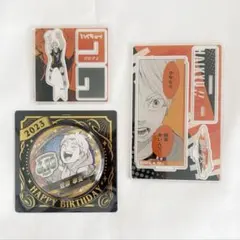 ハイキュー 菅原孝支 アクリルXフィギュア バースデー 缶バッジ 名場面ジオラマ