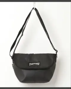 THRASHER　ワンポイントメッセンジャーバッグ - ブラック スラッシャー