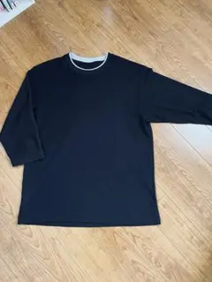 七分袖　ドライTシャツ　L ブラック