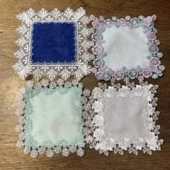 近沢レースガチャプチタオルハンカチ