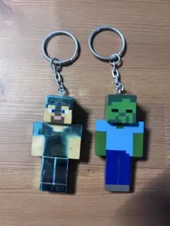 Minecraft マインクラフト　フィギュアキーチェーン　キーホルダー セット