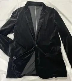 メンズ　コーディロイ黒テーラードジャケット　Lサイズ