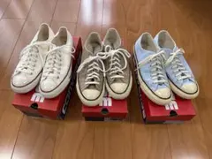 【3点セット】コンバース ヴィンテージシリーズスニーカー他 27cm