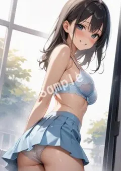 アニメファンアート JK グラビア A4 ポスター イラスト ★00210346