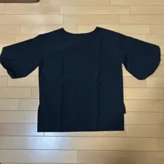 USED美品cocaバルーンスリーブブラウス黒フリーサイズトップスコカ