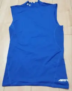 UNDER ARMOUR 青 ノースリーブ アンダーシャツ