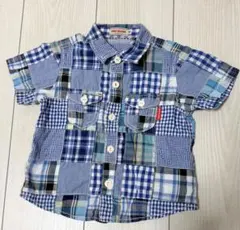 【最終値下げ】ミキハウス パッチワーク柄シャツ 90