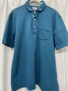 【最終値下げ】　JUNRED　2way　半袖　ポロシャツ　ブルーのサムネイル