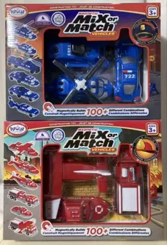 ボーネルンド　ミックス＆マッチ ファイヤー＆レスキュー ポリスカー の２箱セットのサムネイル