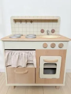 ୨୧ 木製おままごとキッチン 窓付きタイプ ୨୧ - メルカリ