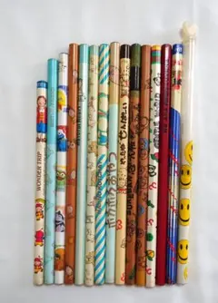昭和レトロ　キャラクター柄 HB鉛筆 15本セット