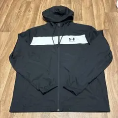 Under Armour フルジップ ナイロンジャケット L ブラック/ホワイト